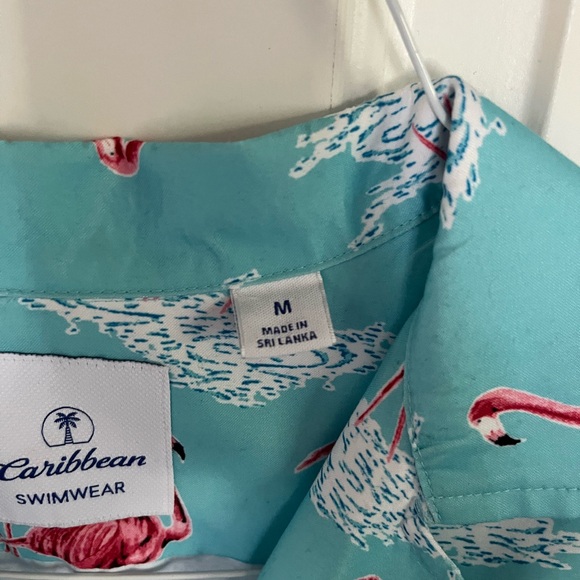 Caribbean Swimwear Flamingo Hawaiian Shirt - Picture 5 of 6